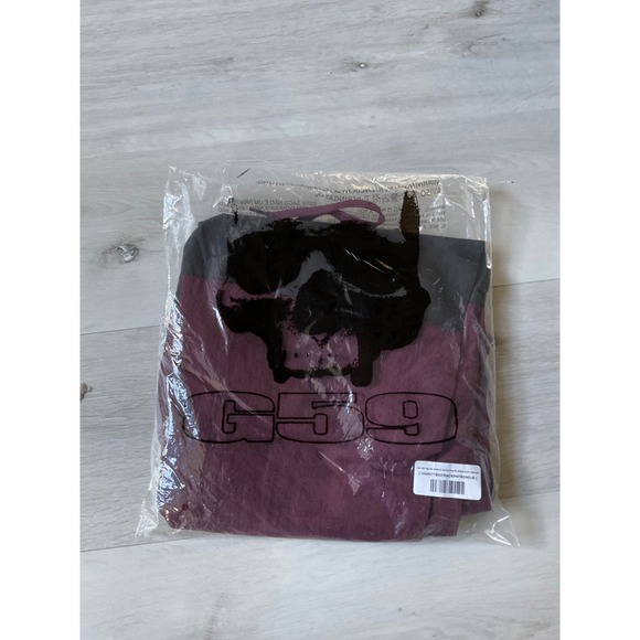 G59 Not Big On Sports Track‎ Pants Burgundy Size Medium New With Tags - Picture 2 of 4